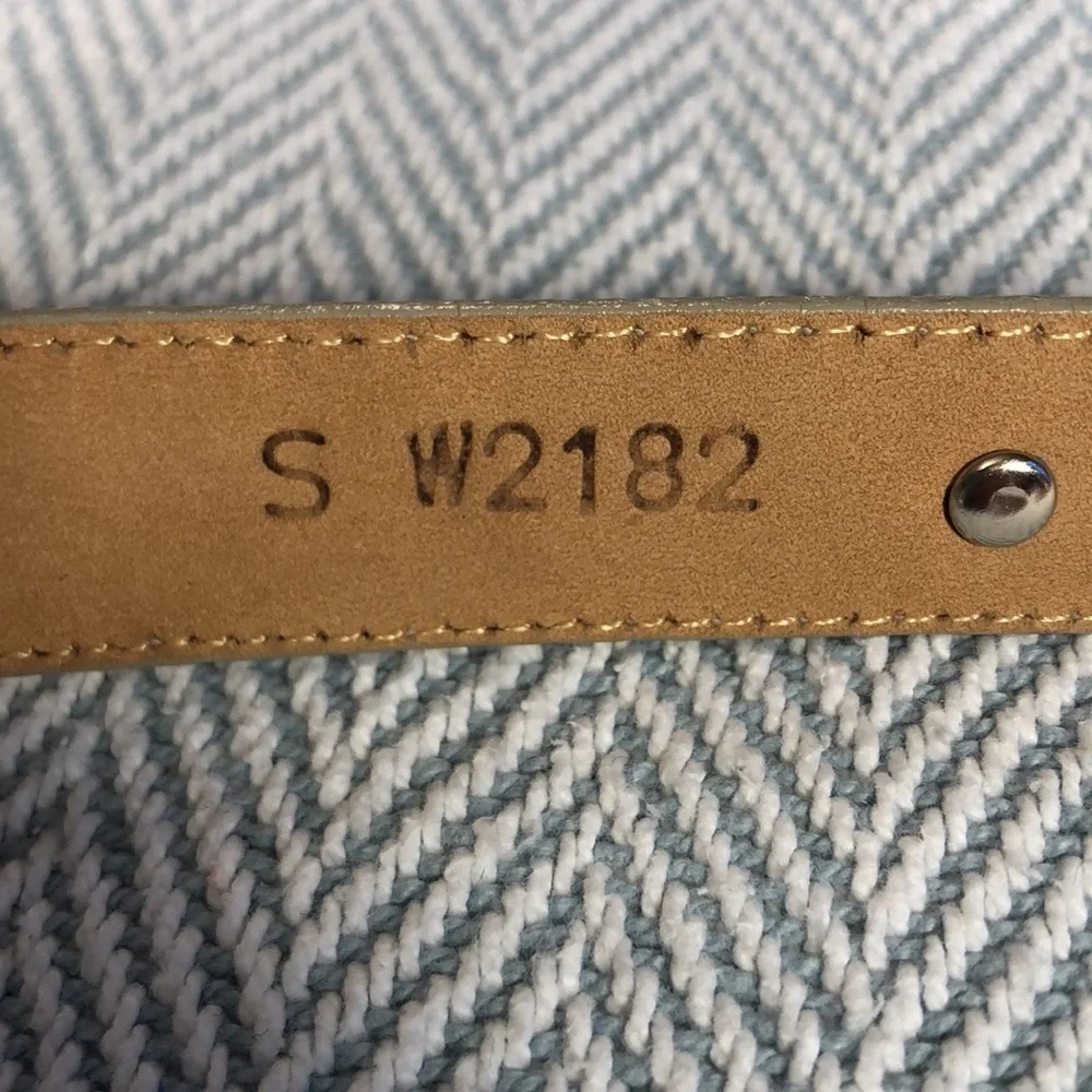 Shiny Metal Hearts ❤️ Belt 33 3/4” long tan colors Vintage